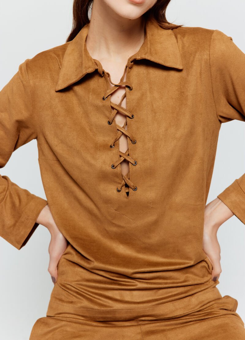 Suede Blouse