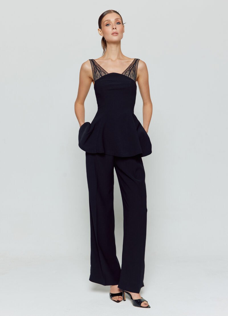 Crepe Palazzo Pant