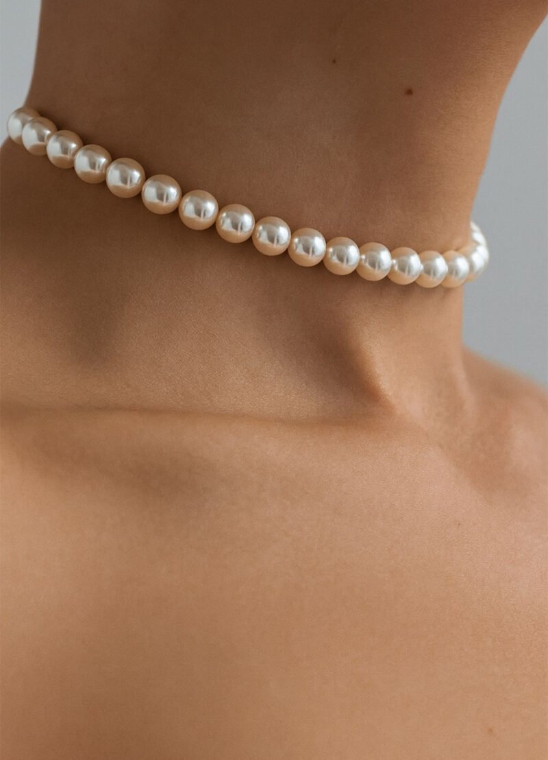 Real Pearl Choker Necklace
